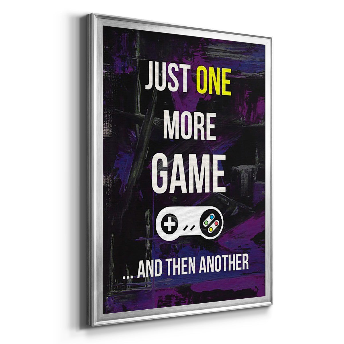 Gamer at Play II - Modern Framed Canvas Print