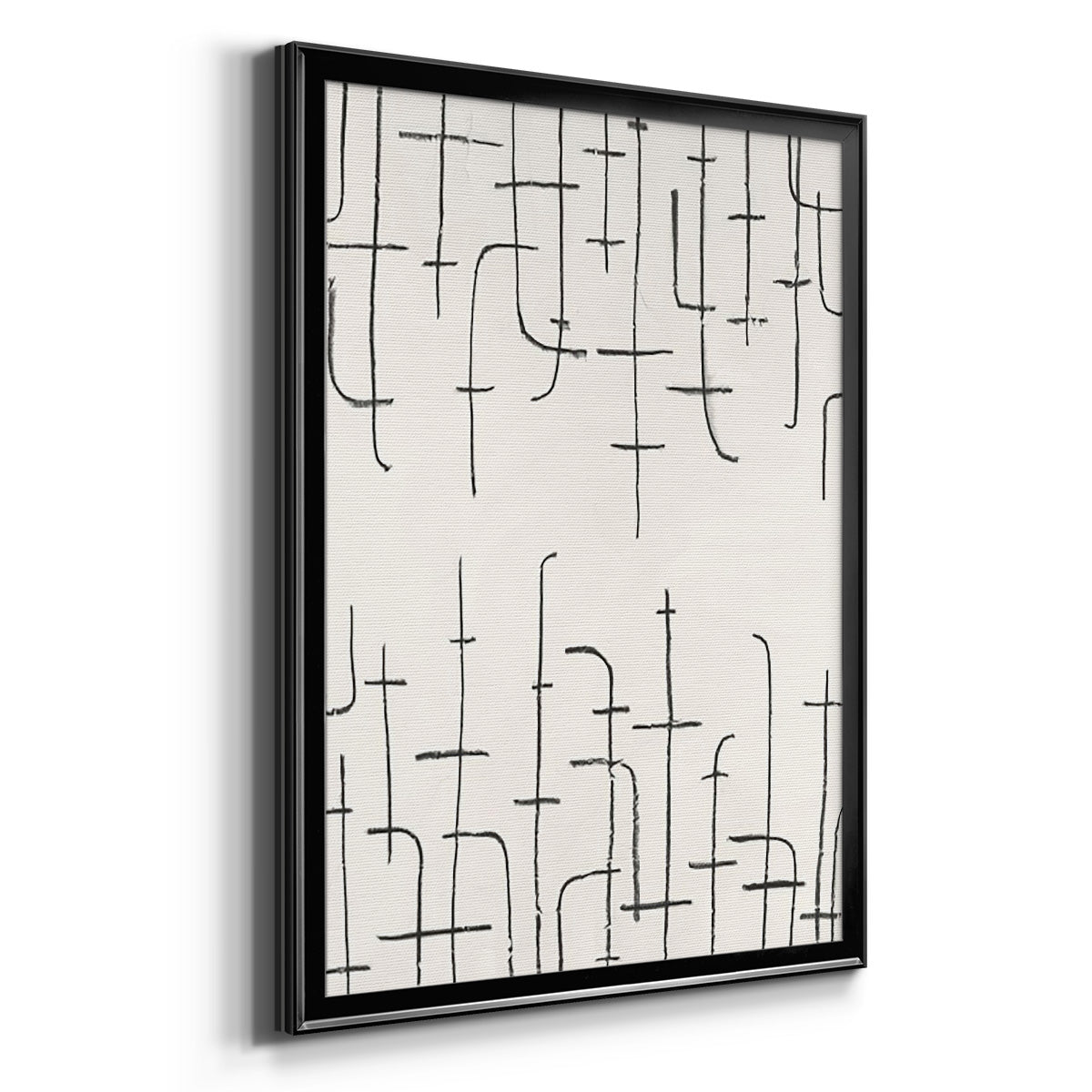Vertical Arrangement I - Modern Framed Canvas Print