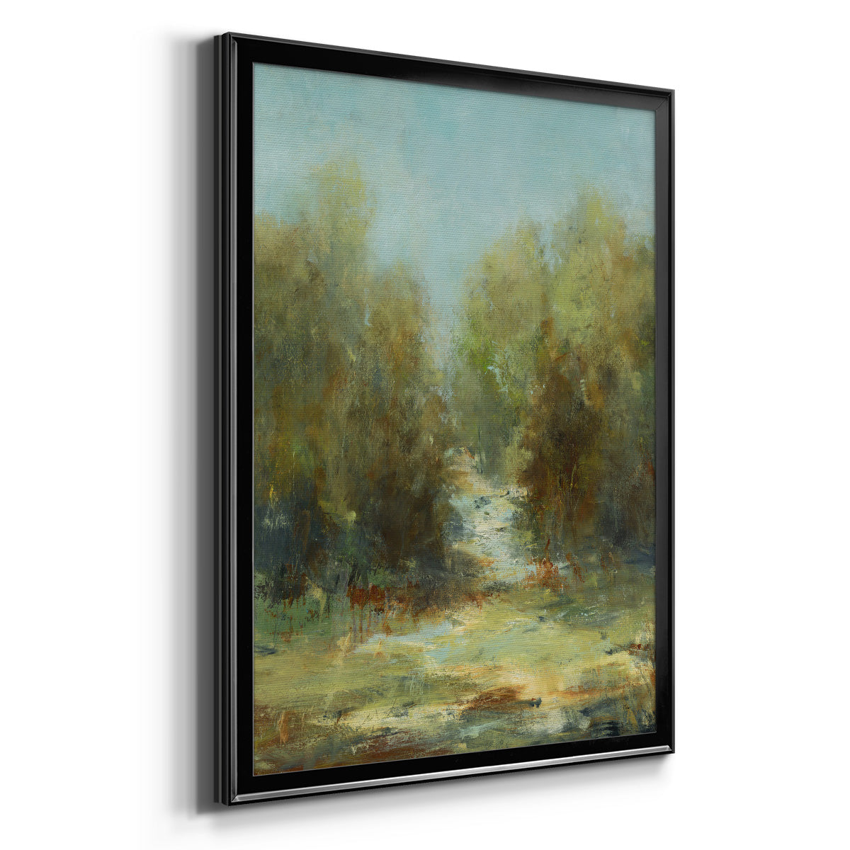 A Walk In The Woods - Modern Framed Canvas Print