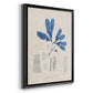 Blue Marine Algae VII - Modern Framed Canvas Print