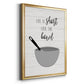 Lick the Bowl - Modern Framed Canvas Print