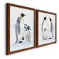 Emperor Penguins I - Premium Framed Canvas 2 Piece Set - Ready to Hang