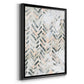 Sand Glyphs II - Modern Framed Canvas Print