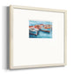 Primary Boats II Premium Framed Print Double Matboard