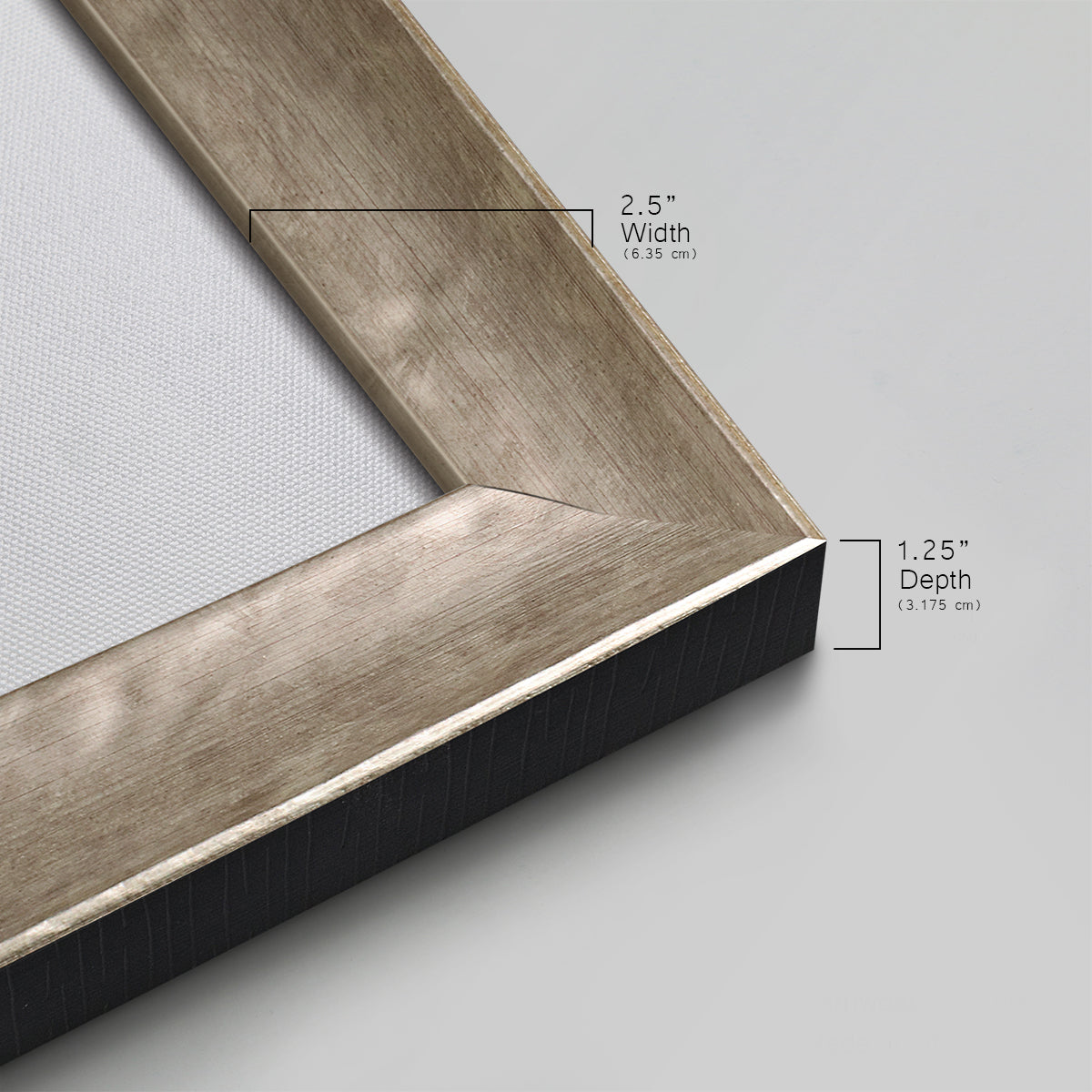 Custom canvas print in 7503 Gray Burl real wood frame