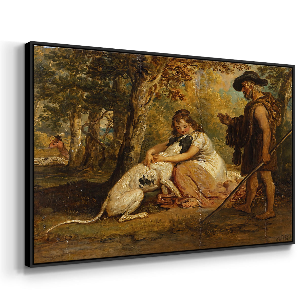 Measure for Measure, or The Biter Bit, 1840 - Floater Framed Canvas Print
