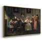 The Waagepetersen Family, 1836 - Floater Framed Canvas Print