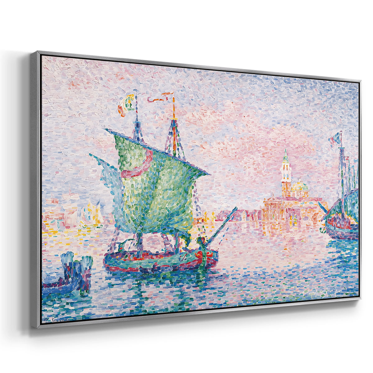 Venice, the Pink Cloud, 1909 - Floater Framed Canvas Print