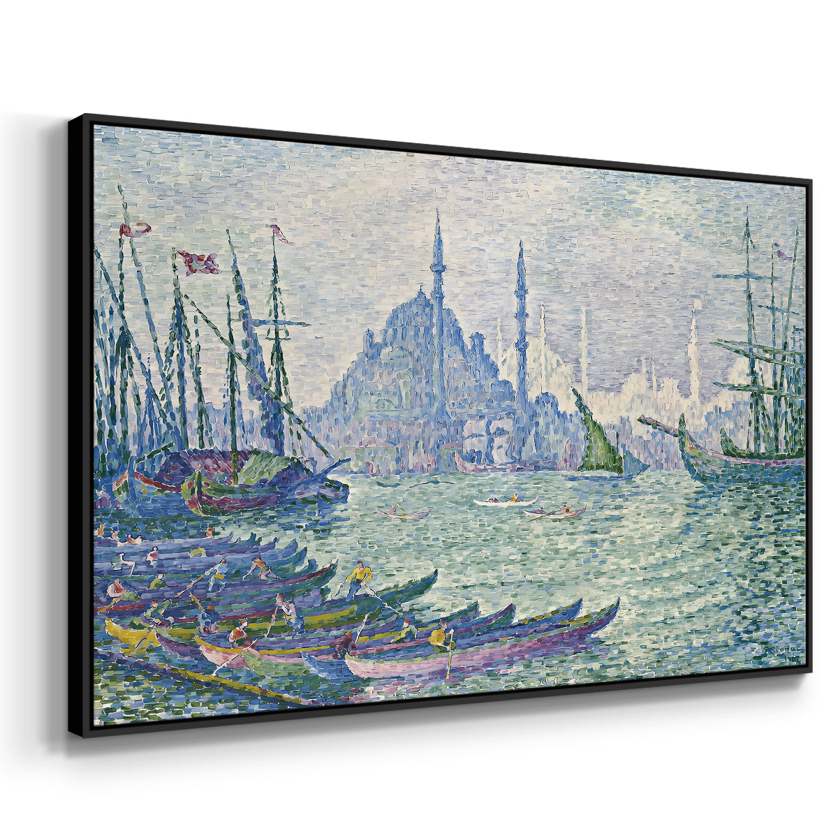 The Golden Horn, Minarets, 1907 - Floater Framed Canvas Print