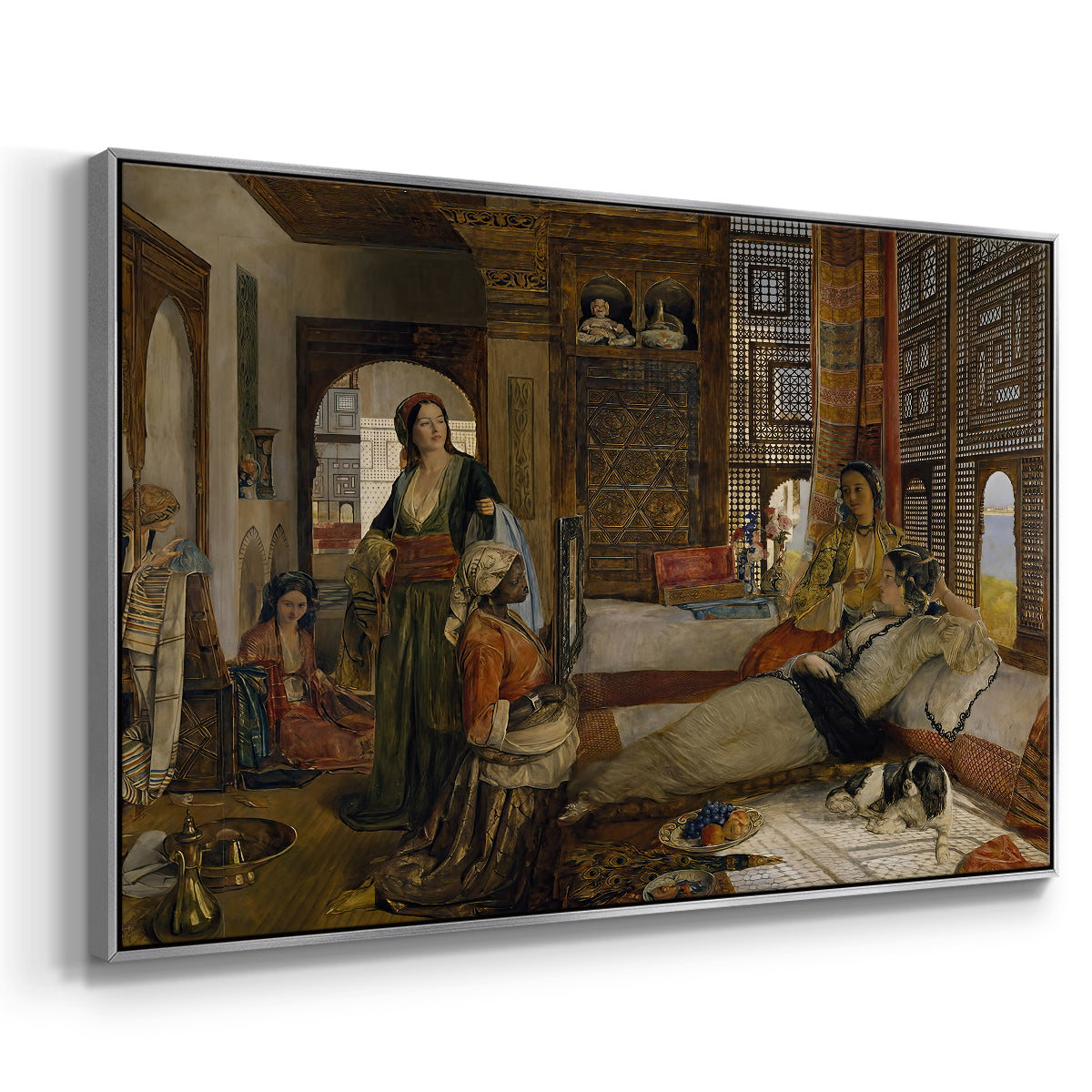 The Harem, 1876 - Floater Framed Canvas Print