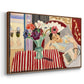Woman with Anemones (Femme et anémones), c. 1920-1921 - Floater Framed Canvas Print