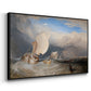 Fishing Boats with Hucksters Bargaining for Fish, 1837-1838 - Floater Framed Canvas Print