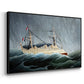 A Ship in the Storm, c. 1899 - Floater Framed Canvas Print