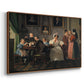 The Waagepetersen Family, 1836 - Floater Framed Canvas Print
