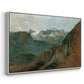 The Dachstein from the Plassen near Hallstatt, 1827 - Floater Framed Canvas Print
