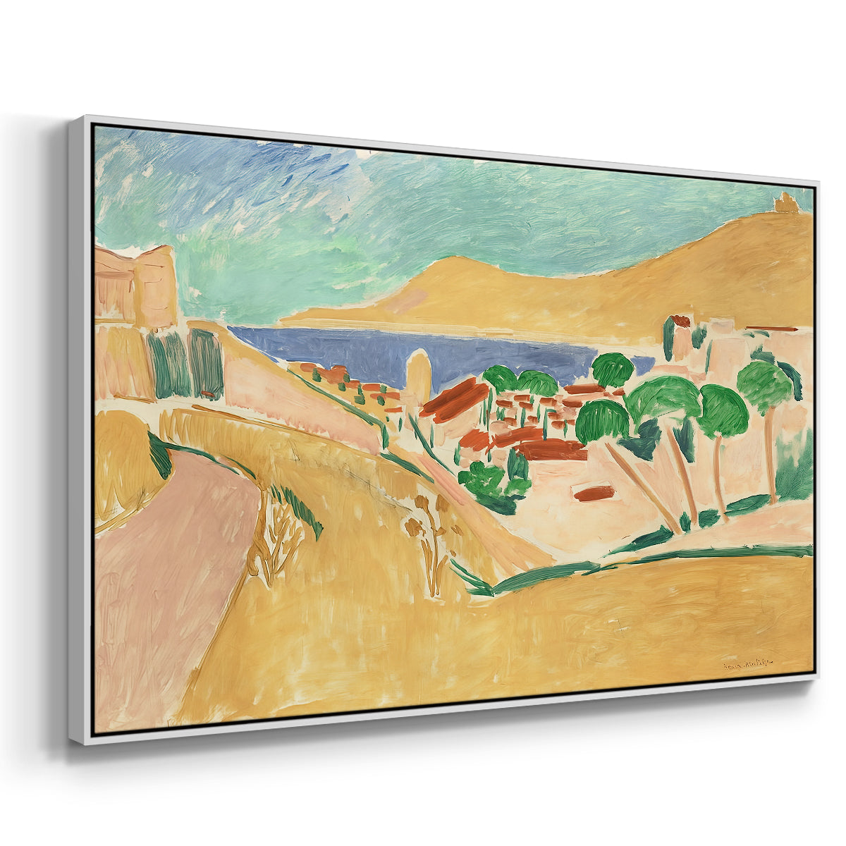 Collioure in August, c. 1911 - Floater Framed Canvas Print