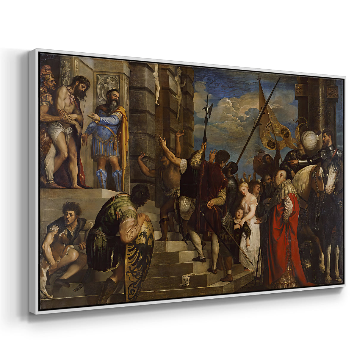 Ecce Homo, c. 1543 - Floater Framed Canvas Print