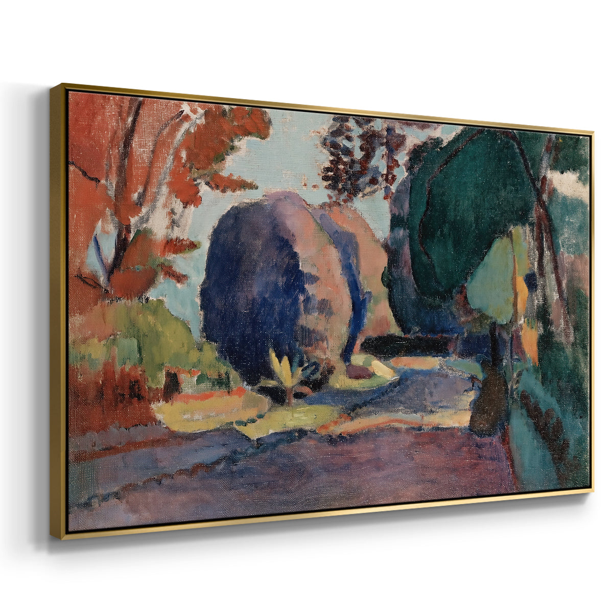 The Luxembourg Gardens, 1901 - Floater Framed Canvas Print