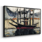 Two Boats Side by Side, Port of Marseilles, c. 1916 - Floater Framed Canvas Print
