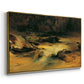 Wildbach (Wild Stream) - Floater Framed Canvas Print