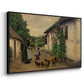 Visit to Grandmother, 1914 - Floater Framed Canvas Print