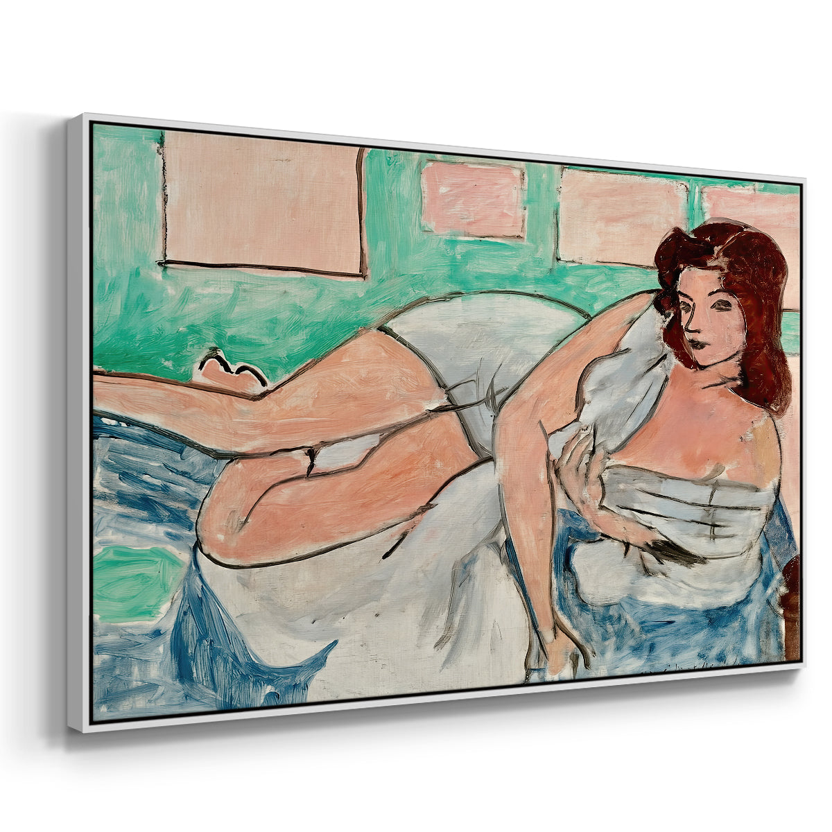 Nude in a Bathrobe (Nu au peignoir), 1941 - Floater Framed Canvas Print