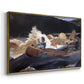 Shooting the Rapids, Saguenay River, 1905-1910 - Floater Framed Canvas Print