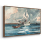 Sloop, Nassau, 1899 - Floater Framed Canvas Print