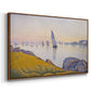 Evening Calm, Concarneau, Opus 220, 1891 - Floater Framed Canvas Print