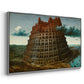 The Tower of Babel, c. 1568 - Floater Framed Canvas Print