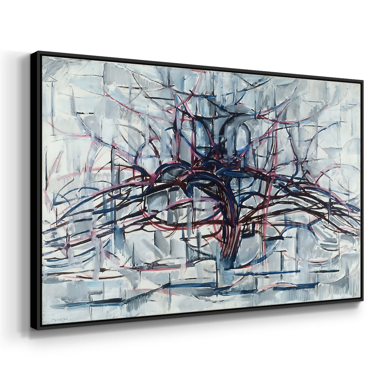 Horizontal Tree, 1912 - Floater Framed Canvas Print
