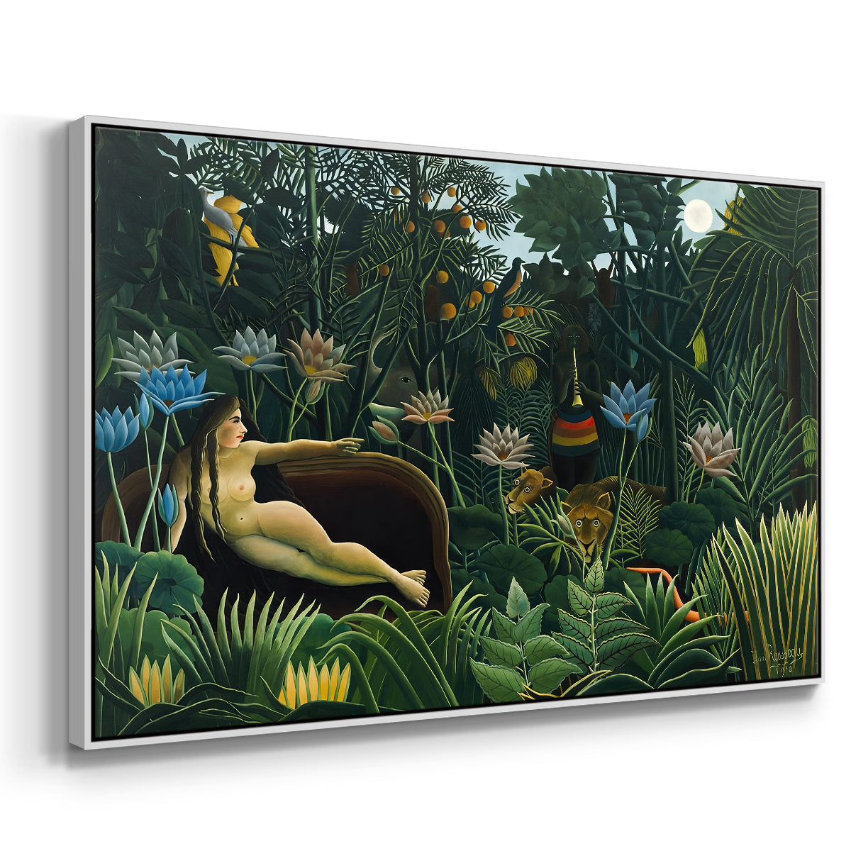 The Dream (Le Rêve), 1910 - Floater Framed Canvas Print