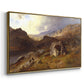 Lledr Valley in Wales, 1864 - Floater Framed Canvas Print