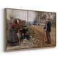 People by a Road, 1893 - Floater Framed Canvas Print