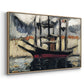 Two Boats Side by Side, Port of Marseilles, c. 1916 - Floater Framed Canvas Print