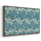 Tulip (Teal), 1875 - Floater Framed Canvas Print