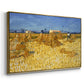 Wheat Field with Sheaves (Harvest in Provence), 1888 - Floater Framed Canvas Print