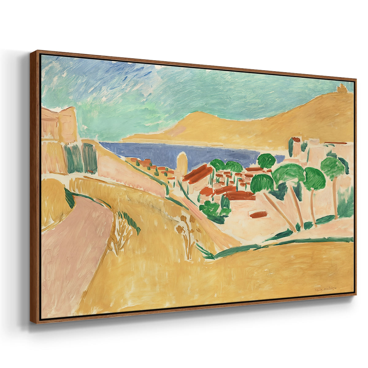 Collioure in August, c. 1911 - Floater Framed Canvas Print