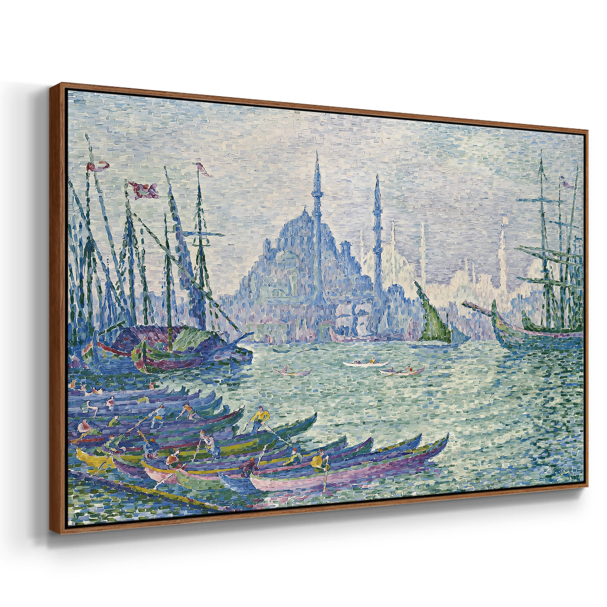 The Golden Horn, Minarets, 1907 - Floater Framed Canvas Print