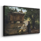 A Catholic Priest in Front of a Sarcophagus, c. 1857 - Floater Framed Canvas Print