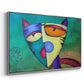 Celestial Cat - Floater Framed Canvas Print