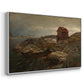 A Fisherman's Home, Lillesand, 1858 - Floater Framed Canvas Print
