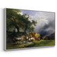 The Harvest Wagon (Der Heuwagen), c. 1850 - Floater Framed Canvas Print