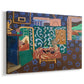 Canvas art print featuring a Fauvist still life set inside a decorative room, displayed at an angle