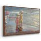 The Three Sisters on the Beach, 1908 - Floater Framed Canvas Print