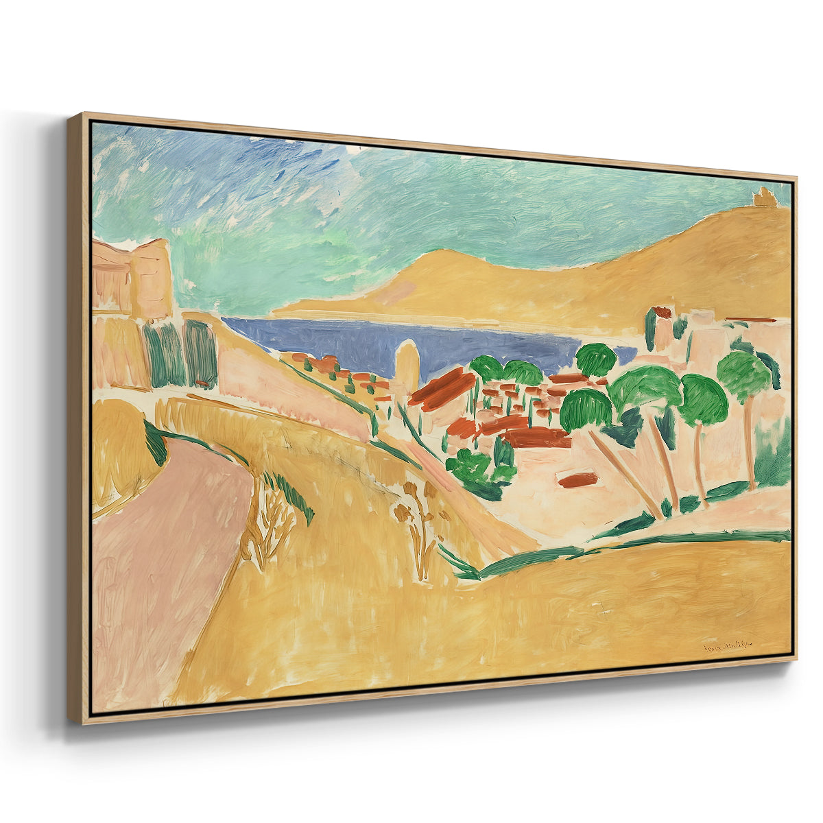 Collioure in August, c. 1911 - Floater Framed Canvas Print