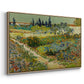 Garden at Arles, 1888 - Floater Framed Canvas Print