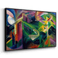 Deer in a Monastery Garden, 1912 - Floater Framed Canvas Print