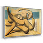 Figures at the Seaside (The Kiss), 1931 - Floater Framed Canvas Print