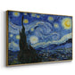 The Starry Night, 1889 - Floater Framed Canvas Print